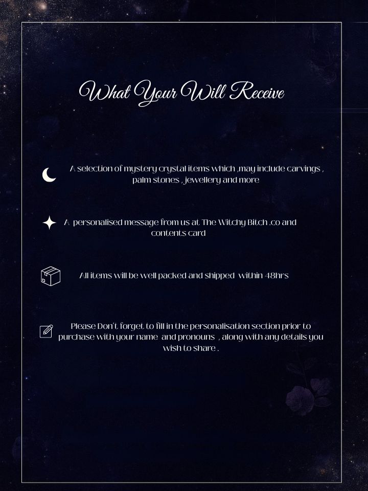 Intuitively chosen Crystal mystery box ( medium),  ,  crystal birthday gift for her best friend  , witchy crystal lucky dip  .
