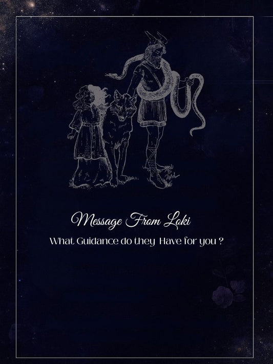 Deity Message from Loki tarot reading, norse god Loki spiritual guidance .