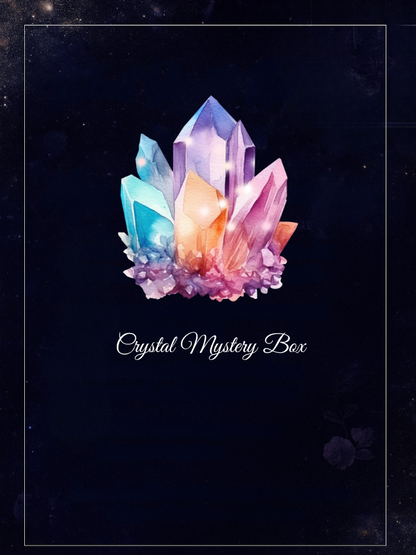 Intuitively chosen Crystal mystery box ( medium),  ,  crystal birthday gift for her best friend  , witchy crystal lucky dip  .