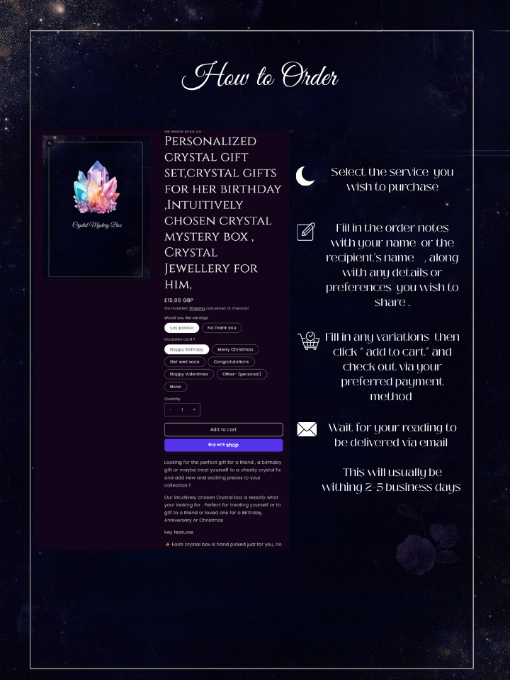 Intuitively chosen Crystal mystery box ( medium),  ,  crystal birthday gift for her best friend  , witchy crystal lucky dip  .