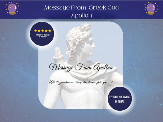 Deity Message from Apollo Tarot Reading, Divine Guidance for Solar Illumination