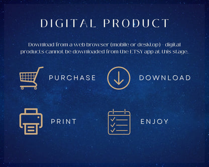 Printable New Moon Affirmation Cards - Manifest Positivity with Lunar Energy , mindfullness affirmation deck 2023 ,digital download