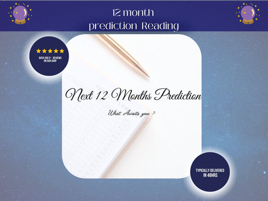 New ! Next 12 months Tarot Or Oracle Card Reading