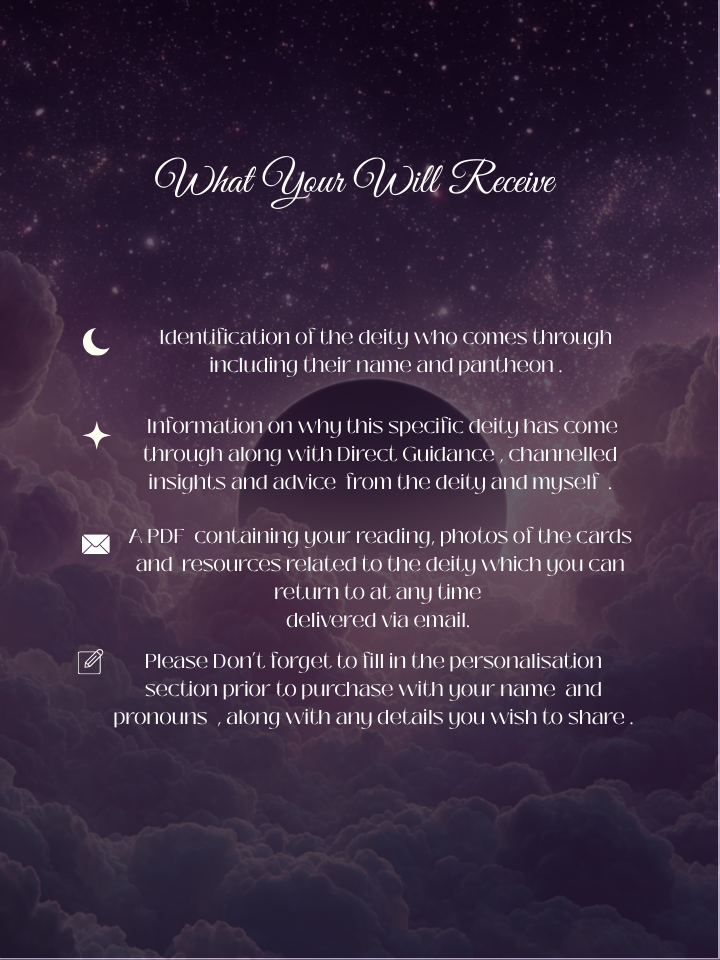 Deity Identification Tarot Reading, Discover Your Spiritual team