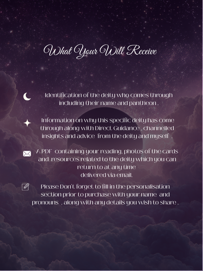 Deity Identification Tarot Reading, Discover Your Spiritual team