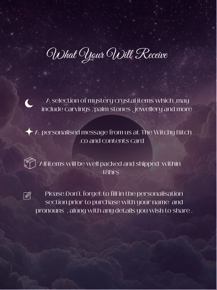 Personalized crystal gift set,crystal gifts for her birthday ,Intuitively chosen crystal mystery box , Crystal Jewellery for him,