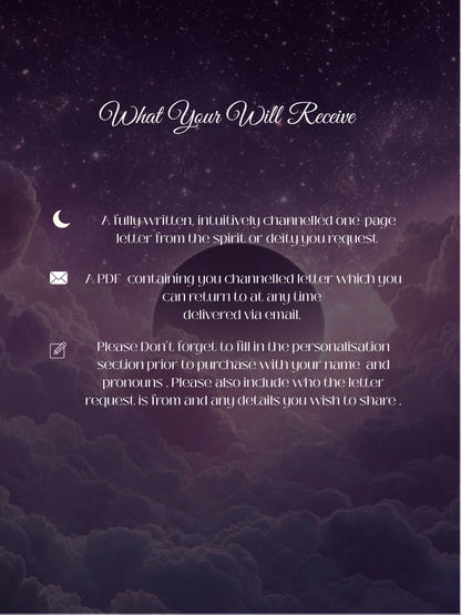 Channelled Letter from Deity / Entity