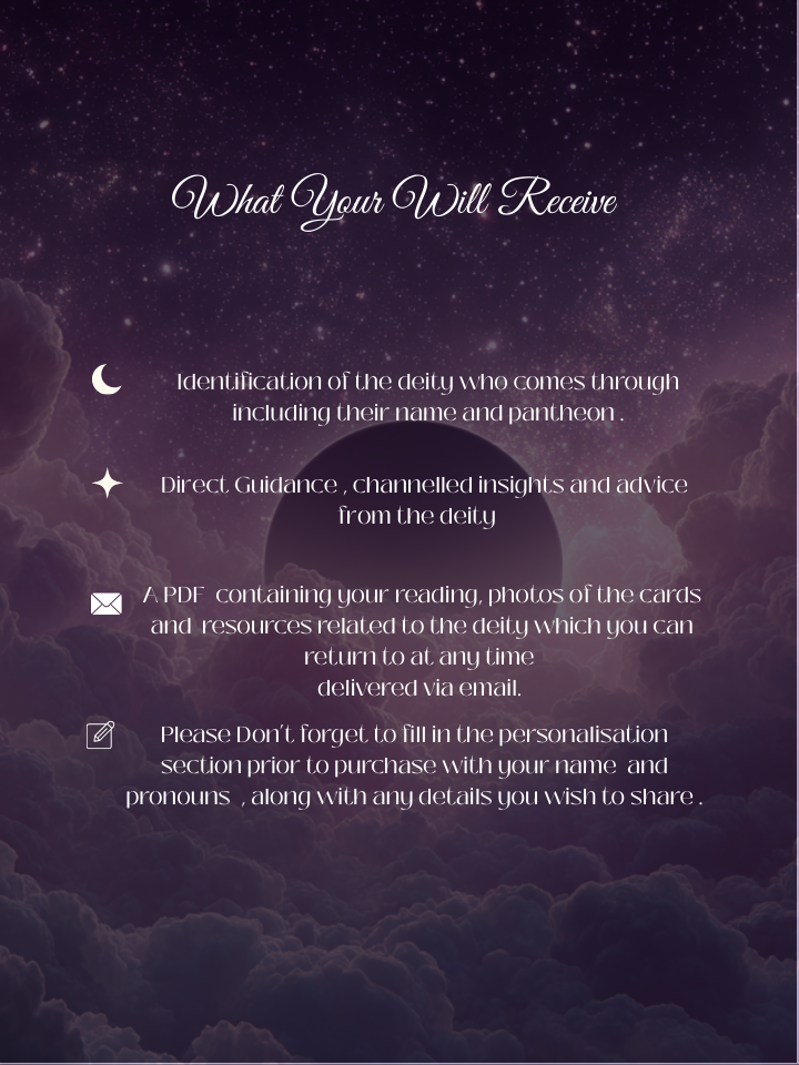 Divine Deity Message Tarot Reading, Personalized Spiritual Guidance